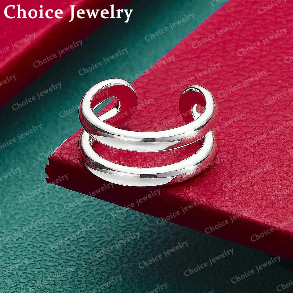 925 Sterling Silver Arc Open Engagement Ring For Women and Men Fashion Jewelry Simple Quality Party Wedding Accessories
925 Sterling Silver Arc Open Engagement Ring For Women and Men Fashion Jewelry Simple Quality Party Wedding Accessories