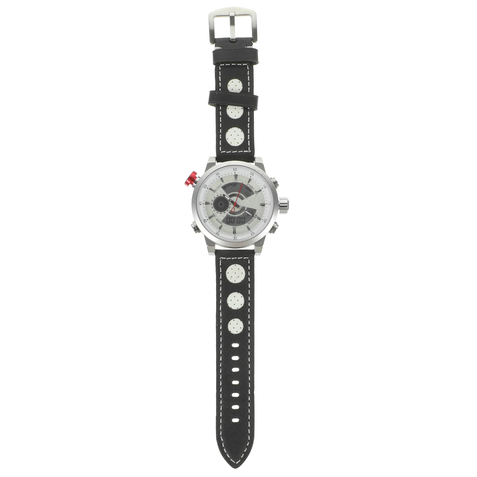Double Display Men Watch 5cm Case 17mm Thick Waterproof LED Alarm Backlight Quartz Student Casual Strap
Double Display Men Watch 5cm Case 17mm Thick Waterproof LED Alarm Backlight Quartz Student Casual Strap