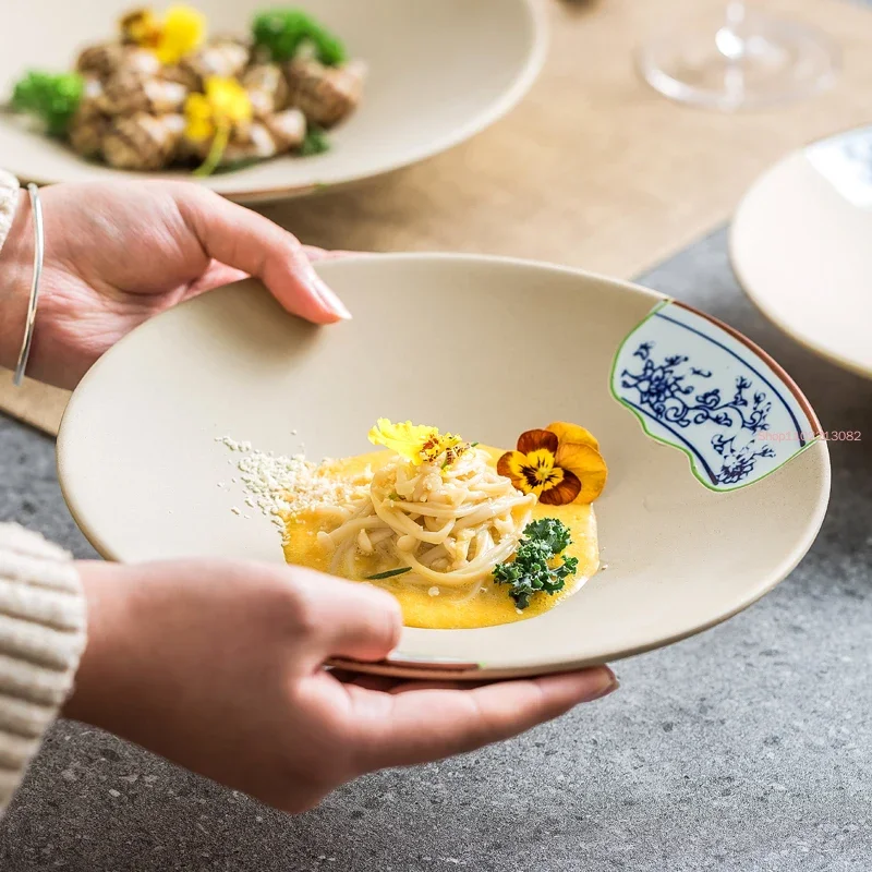 Western Restaurant Steak Plate Pasta Plate Ceramic Creative Exquisite Meal Plate Deep Soup Plate Fruit Plate Kitchen Tableware
Western Restaurant Steak Plate Pasta Plate Ceramic Creative Exquisite Meal Plate Deep Soup Plate Fruit Plate Kitchen Tableware