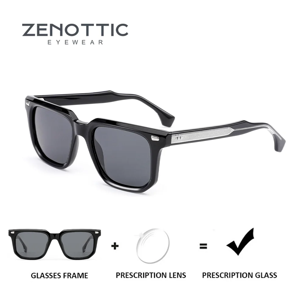 ZENOTTIC Trendy Square Myopia Prescription Sunglasses Men Handmade Acetate Uv400 Polarized Corrective Sun Glasses RTA3606
ZENOTTIC Trendy Square Myopia Prescription Sunglasses Men Handmade Acetate Uv400 Polarized Corrective Sun Glasses RTA3606