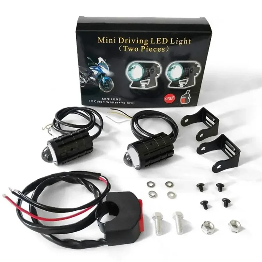 With Switch 2 PCS Super Bright Motorcycle LED Explorers Headlight Projector Fisheye Lens LED Moto Fog Auxiliary Motorcycle Headl
With Switch 2 PCS Super Bright Motorcycle LED Explorers Headlight Projector Fisheye Lens LED Moto Fog Auxiliary Motorcycle Headl