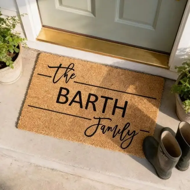 Customized Family Name Entrance Doormat Design Your Own Logo Text Doormat Personalized Housewarming Gift Home Decor welcome Mat
Customized Family Name Entrance Doormat Design Your Own Logo Text Doormat Personalized Housewarming Gift Home Decor welcome Mat