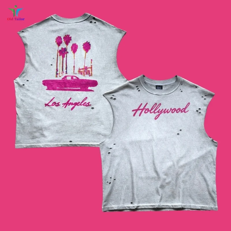Los Angeles Hollywood: Neon Ambition and Freedom Heavyweight Summer Gray Distressed Vintage-Style Tank Top
Los Angeles Hollywood: Neon Ambition and Freedom Heavyweight Summer Gray Distressed Vintage-Style Tank Top