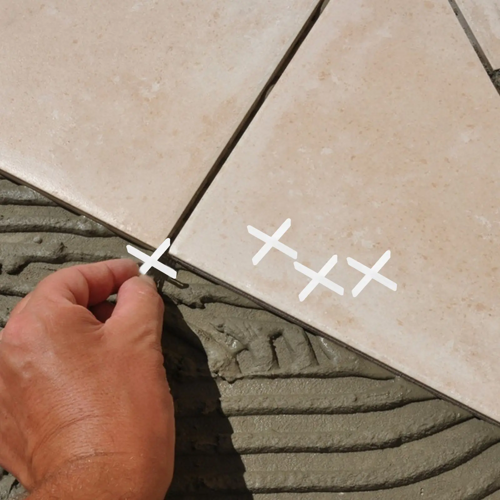 500 шт. пластиковых крестообразных фиксаторов для плитки, профессиональная система выравнивания плитки для установки на стены и полы, для керамической и керамогранитной плитки
500 шт. пластиковых крестообразных фиксаторов для плитки, профессиональная система выравнивания плитки для установки на стены и полы, для керамической и керамогранитной плитки