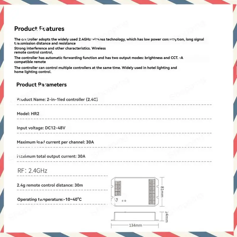 Светодиодный контроллер M20K 2IN1 2,4Gwifi + RF контроллер большой ток макс. 30 А для одноцветных/двух белых/RGB/RGBW/RGB/CCT светодиодных лент
Светодиодный контроллер M20K 2IN1 2,4Gwifi + RF контроллер большой ток макс. 30 А для одноцветных/двух белых/RGB/RGBW/RGB/CCT светодиодных лент