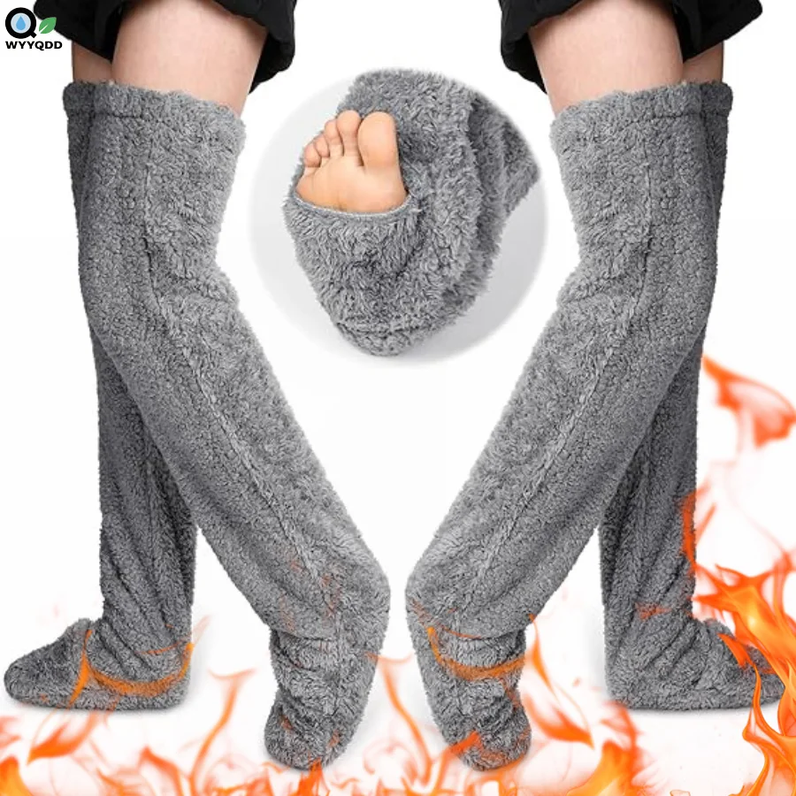 1 Pair Women'S Christmas Themed Over-the-Knee Plush Teddy Bear Foot Warmers,with Cozy Winter Home Sleep Socks for Couples
1 Pair Women'S Christmas Themed Over-the-Knee Plush Teddy Bear Foot Warmers,with Cozy Winter Home Sleep Socks for Couples