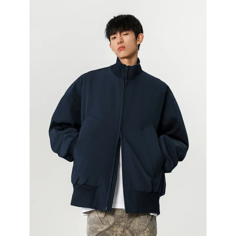 GIOIOMen's Jacket,Spring and Autumn Solid Color Stand Collar Zipper Cardigan Loose Casual Jacket Coat,Baseball Uniform
GIOIOMen's Jacket,Spring and Autumn Solid Color Stand Collar Zipper Cardigan Loose Casual Jacket Coat,Baseball Uniform