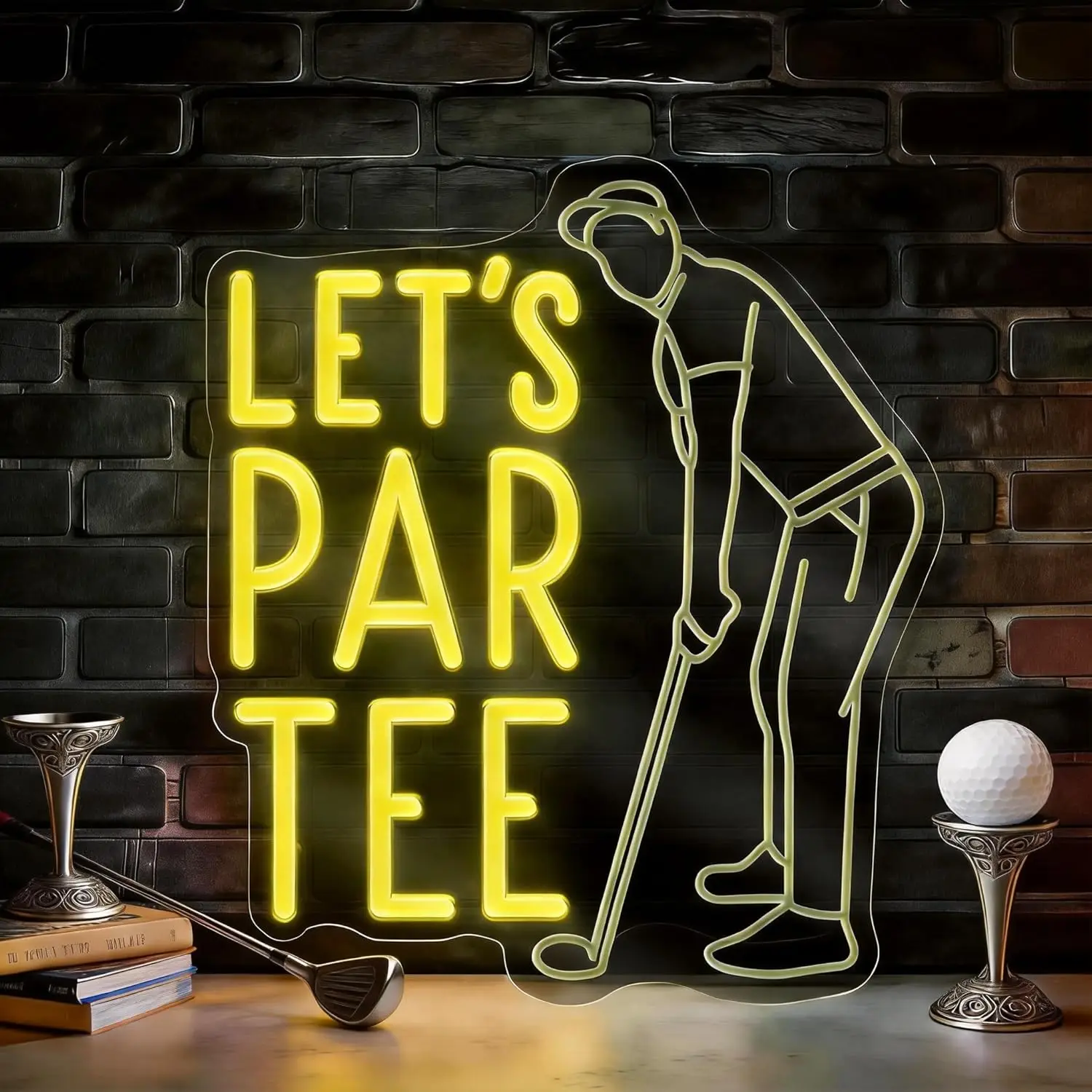 LET'S PAR TEE Neon Sign USB Golf Neon Light for Club Gym Game Room Gym Sports Party Bedroom Decoration Gift Art Wall Light
LET'S PAR TEE Neon Sign USB Golf Neon Light for Club Gym Game Room Gym Sports Party Bedroom Decoration Gift Art Wall Light