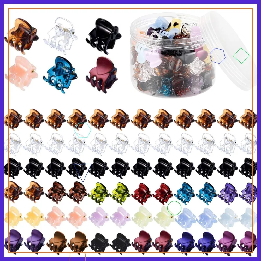 72 Pcs Mini Hair Claw Clips for Women Girls, Non Slip Small Plastic Jaw Clips Assorted Colors
72 Pcs Mini Hair Claw Clips for Women Girls, Non Slip Small Plastic Jaw Clips Assorted Colors