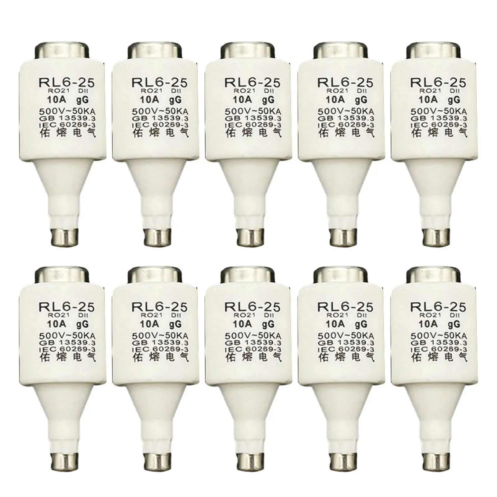 Superior Protection E27 SpiralCeramic Fuses RL6 25 R021 DII 500VAC rated voltage pack of 10 for all Your Cable and Wire Needs
Superior Protection E27 SpiralCeramic Fuses RL6 25 R021 DII 500VAC rated voltage pack of 10 for all Your Cable and Wire Needs