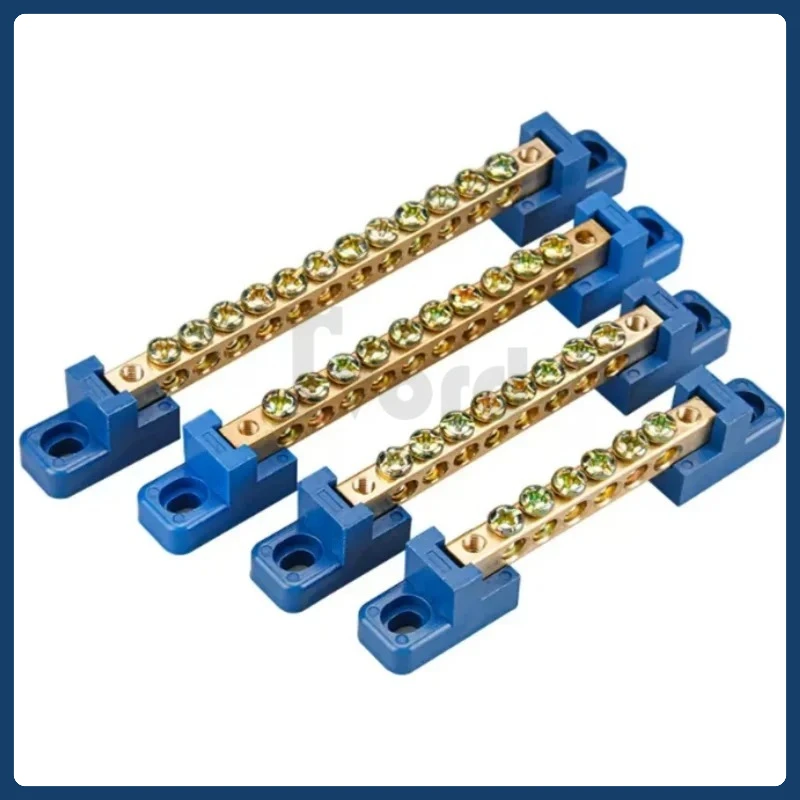1pcs 6*9 Copper Ground Bar - 4/6/8/10/12 Hole Terminal Block for Distribution Box Zero Ground Wiring Connection
1pcs 6*9 Copper Ground Bar - 4/6/8/10/12 Hole Terminal Block for Distribution Box Zero Ground Wiring Connection