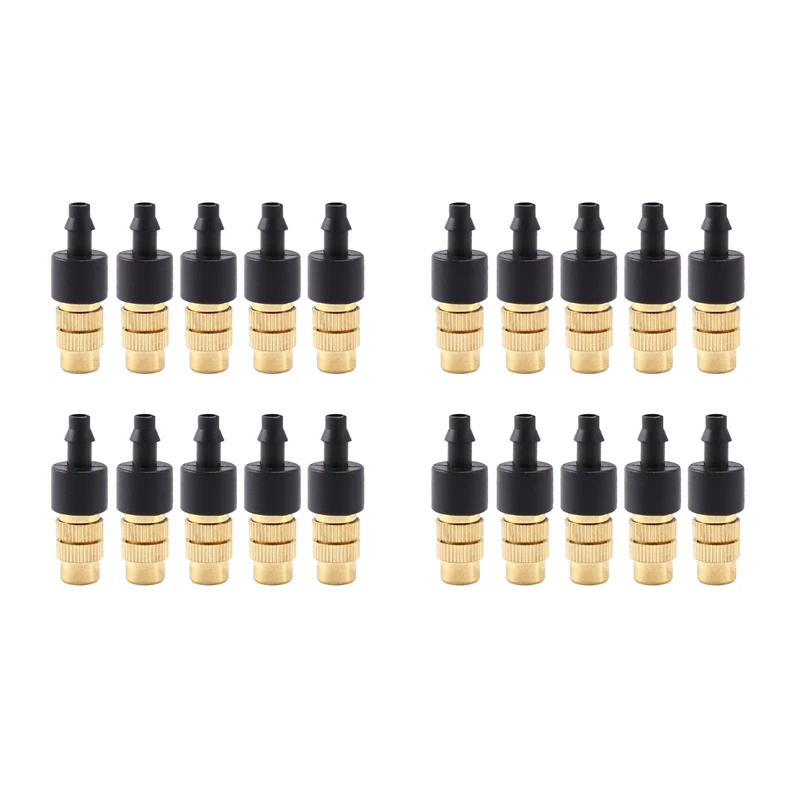 LUDA 20 Pcs Adjustable Misting Nozzle For Gardening Sprinkle Brass Watering Sprinkler Sprayer For Irrigation System
LUDA 20 Pcs Adjustable Misting Nozzle For Gardening Sprinkle Brass Watering Sprinkler Sprayer For Irrigation System