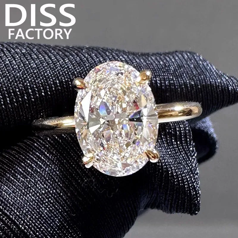 5 6 7 8 9 10 Carat Au375 9K Yellow Gold Ring Oval shape moissanite Diamonds Women Wedding Party Engagement Ring Classic Trendy
5 6 7 8 9 10 Carat Au375 9K Yellow Gold Ring Oval shape moissanite Diamonds Women Wedding Party Engagement Ring Classic Trendy