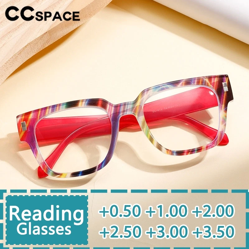 Color-blocked Stripe Reading Glasses Fashion Square Resin Optical Presbyopic Eyeglass Custom Diopter+50~+600 #302807
Color-blocked Stripe Reading Glasses Fashion Square Resin Optical Presbyopic Eyeglass Custom Diopter+50~+600 #302807