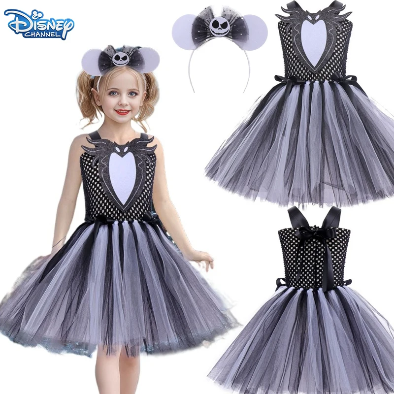 Disney The Nightmare Before Christmas Creative Halloween Costume Anime Skeleton Jack Dress Girls' Cosplay Decoration Supplies
Disney The Nightmare Before Christmas Creative Halloween Costume Anime Skeleton Jack Dress Girls' Cosplay Decoration Supplies
