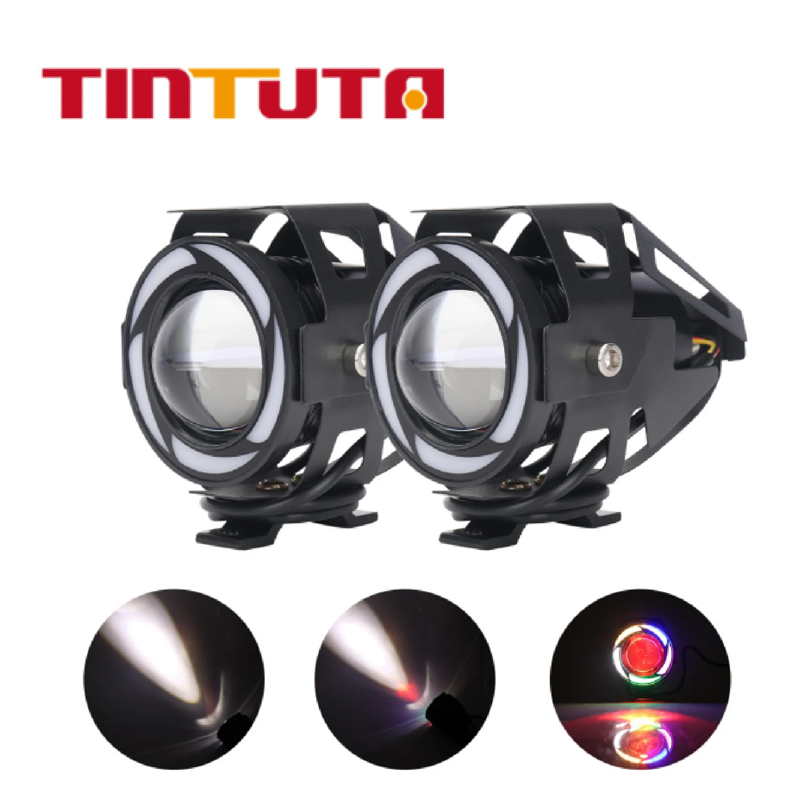 1/2pcs Motorcycle LED Headlights Fog Light 12-85V RGB Colorful Spotlights Auxiliary Light Aluminum Alloy Car Motor Accessories
1/2pcs Motorcycle LED Headlights Fog Light 12-85V RGB Colorful Spotlights Auxiliary Light Aluminum Alloy Car Motor Accessories