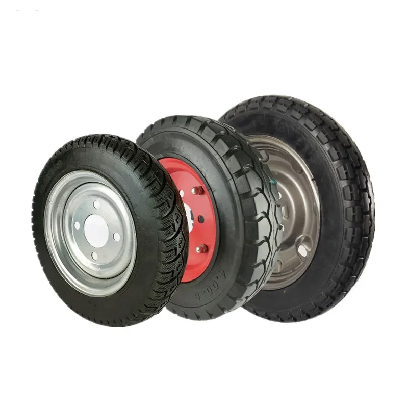 Worksite Electric Grey Hopper 400 -8 solid tire trolley 4.00-8 tire assembly without inflatable rubber wheels
Worksite Electric Grey Hopper 400 -8 solid tire trolley 4.00-8 tire assembly without inflatable rubber wheels