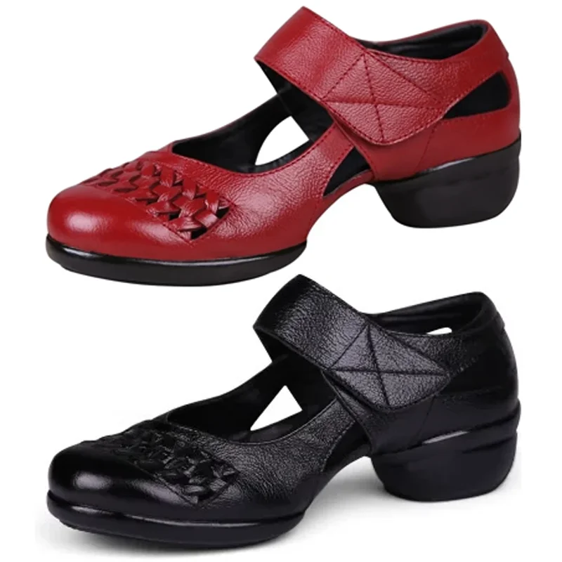 Breathable Dance Shoes Soft Bottom Leather Square Shoe Female Sailor Women Shoes Mid Heel Adult Sneakers Hook & Loop
Breathable Dance Shoes Soft Bottom Leather Square Shoe Female Sailor Women Shoes Mid Heel Adult Sneakers Hook & Loop