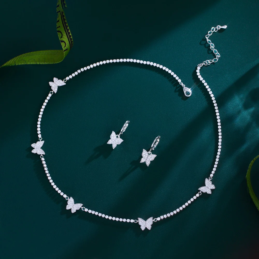 ThreeGraces Beautiful Butterfly Shape Earrings and Choker Necklace Shiny Cubic Zirconia Jewelry Set for Women Party Jewelry T538
ThreeGraces Beautiful Butterfly Shape Earrings and Choker Necklace Shiny Cubic Zirconia Jewelry Set for Women Party Jewelry T538