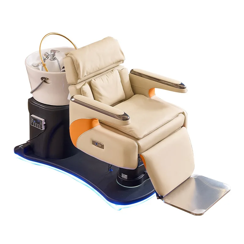 Электрическое кресло-мойка для парикмахерских с функциями подъема, вращения и наклона, керамической раковиной, фумигацией и циркуляцией воды с постоянной температурой
Электрическое кресло-мойка для парикмахерских с функциями подъема, вращения и наклона, керамической раковиной, фумигацией и циркуляцией воды с постоянной температурой