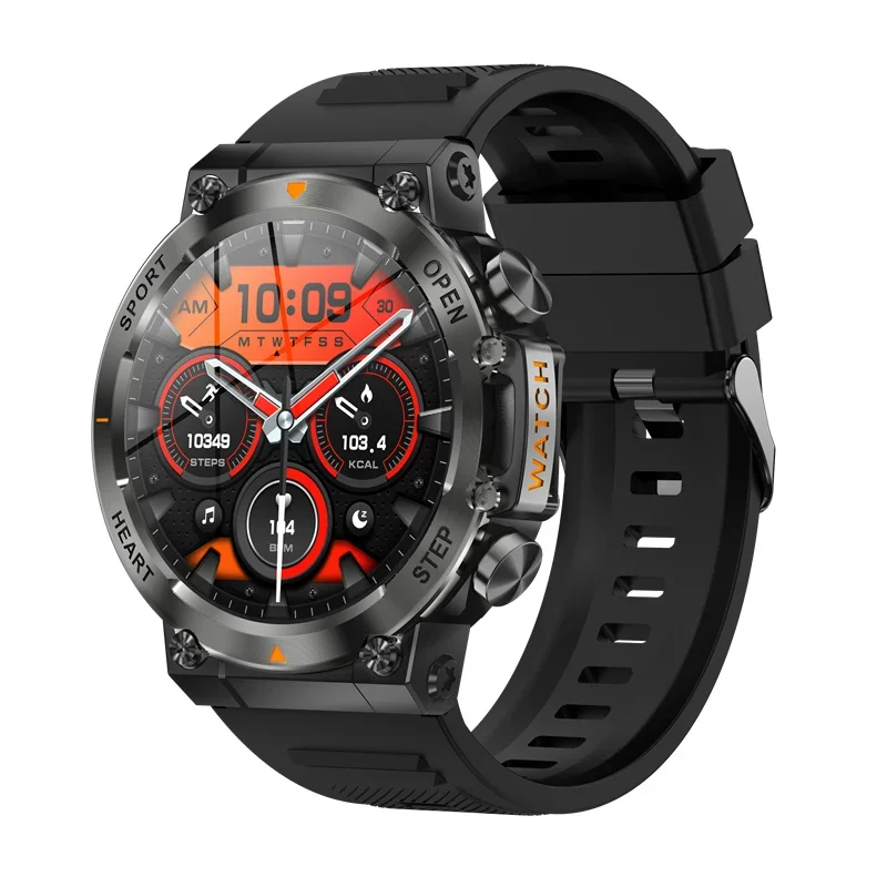 Gaines Men Smart Watch AK61 Bluetooth Calling 400mAh Large Battery Health Monitoring Music Player Outdoor Sports Fitness Smartwa
Gaines Men Smart Watch AK61 Bluetooth Calling 400mAh Large Battery Health Monitoring Music Player Outdoor Sports Fitness Smartwa