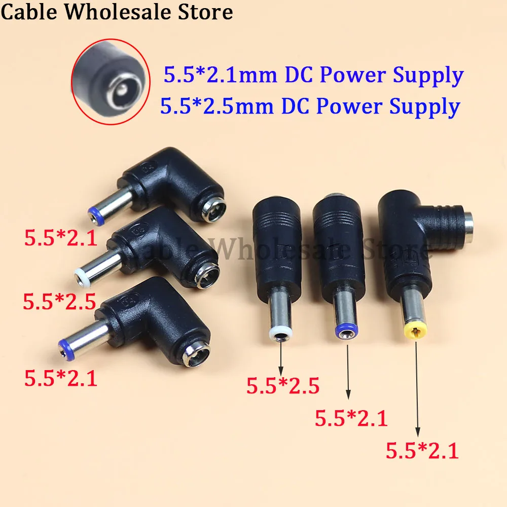 2Pcs DC Power Adapter Connector Plug Conversion Head Jack Female Socket 5.5*2.5/2.1mm Turn To Male 5.5*2.1/2.5mm
2Pcs DC Power Adapter Connector Plug Conversion Head Jack Female Socket 5.5*2.5/2.1mm Turn To Male 5.5*2.1/2.5mm