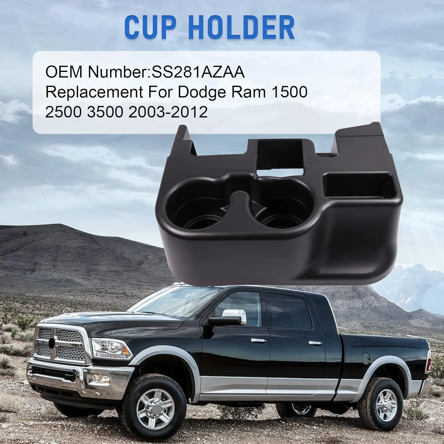 1PC Center Console Armrest Add-on Cup Holder for 2003-2012 Dodge Ram 1500 2500 3500
1PC Center Console Armrest Add-on Cup Holder for 2003-2012 Dodge Ram 1500 2500 3500
