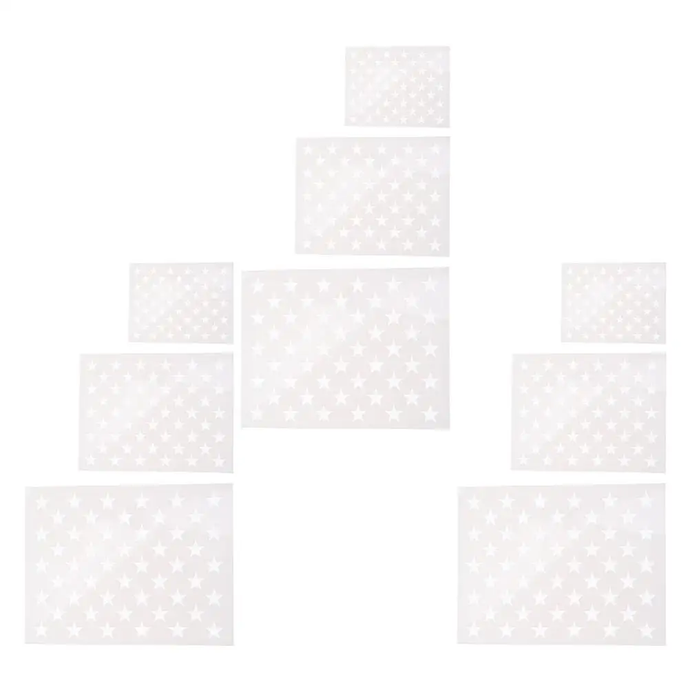 9 Sheets Stencils Reusable Templates for DIY Crafts American Flag Wall Decoration Valentine Christmas Gifts
9 Sheets Stencils Reusable Templates for DIY Crafts American Flag Wall Decoration Valentine Christmas Gifts