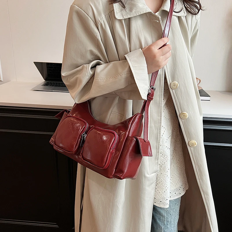 Women Leather Tote Handbag Soft PU Satchel Sling Bag Large Capacity Multi-Pocket Purse Crossbody Hobo Bag Girl Stylish Purse
Women Leather Tote Handbag Soft PU Satchel Sling Bag Large Capacity Multi-Pocket Purse Crossbody Hobo Bag Girl Stylish Purse 