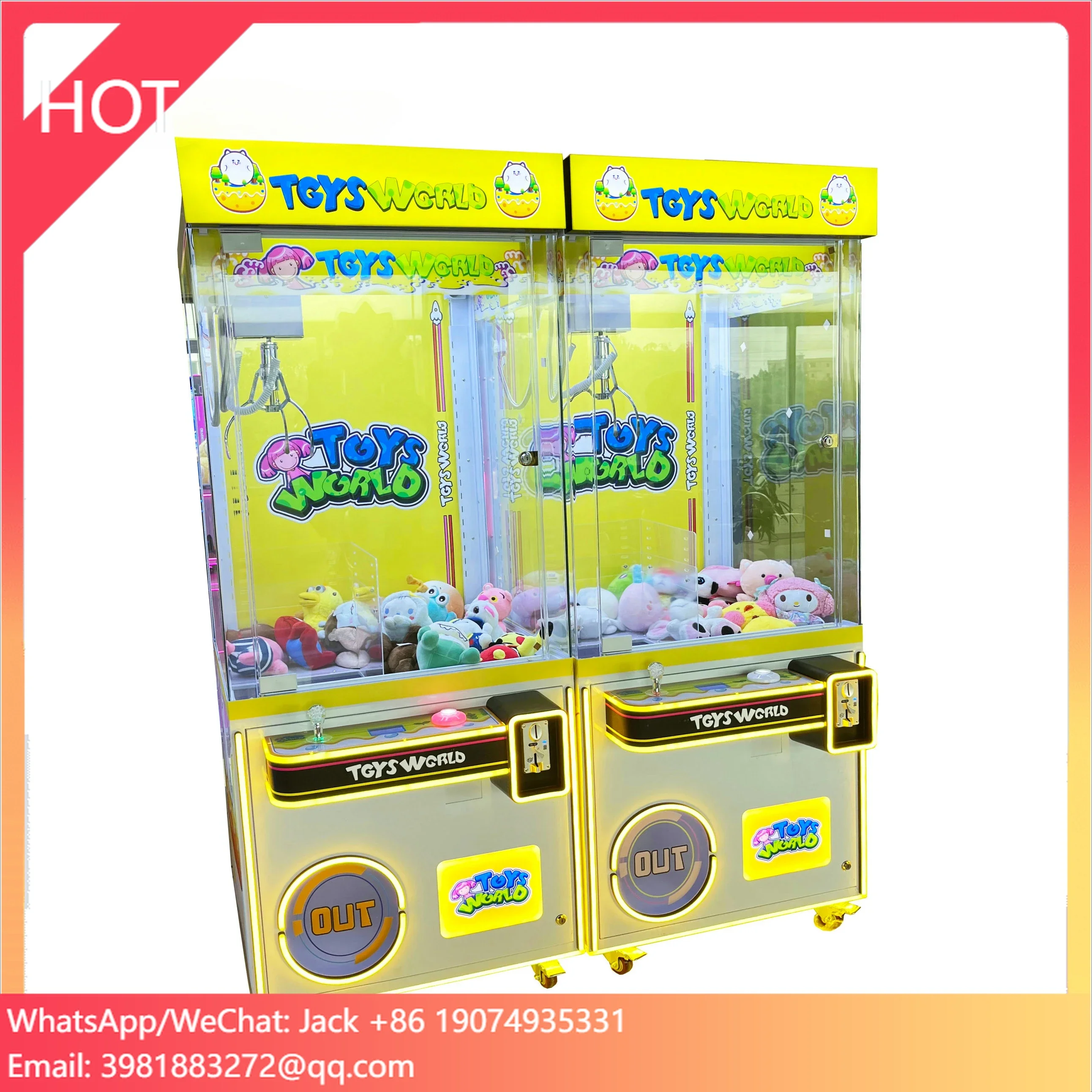 PlayFun New Toy Customized Arcade Claw Doll Game Machine Plush Toy Gift Claw Crane Machine
PlayFun New Toy Customized Arcade Claw Doll Game Machine Plush Toy Gift Claw Crane Machine