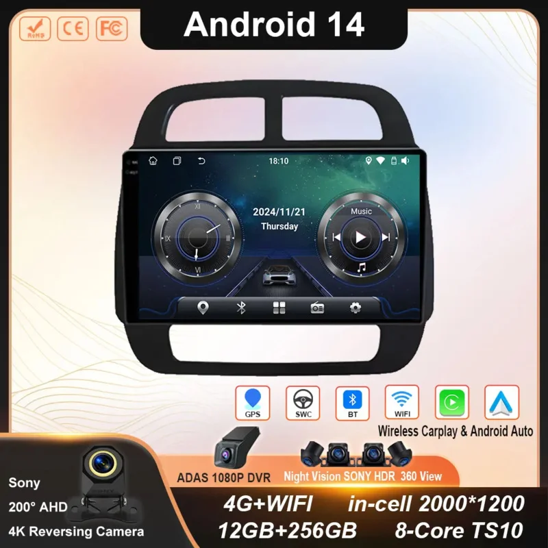 Car Android 14 Radio Stereo For Renault E EX1 E30 2020 Auto Multimedia Player GPS Navigation Touch Screen Touch Screen NO 2Din
Car Android 14 Radio Stereo For Renault E EX1 E30 2020 Auto Multimedia Player GPS Navigation Touch Screen Touch Screen NO 2Din
