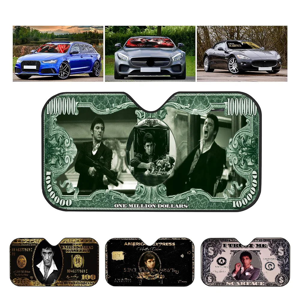 Movie S-scarface Car Windshield Sunshade Cover Foldable Automotive Sun Shade Visor Window Uv Reflector Cars Keep Car Cool
Movie S-scarface Car Windshield Sunshade Cover Foldable Automotive Sun Shade Visor Window Uv Reflector Cars Keep Car Cool