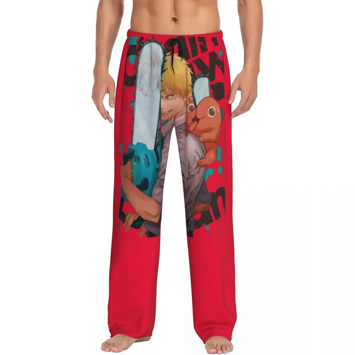 Custom Chainsaw Man Anime Pajama Pants Sleepwear Men's Elastic Waistband Cartoon Sleep Lounge Bottoms with Pockets
Custom Chainsaw Man Anime Pajama Pants Sleepwear Men's Elastic Waistband Cartoon Sleep Lounge Bottoms with Pockets