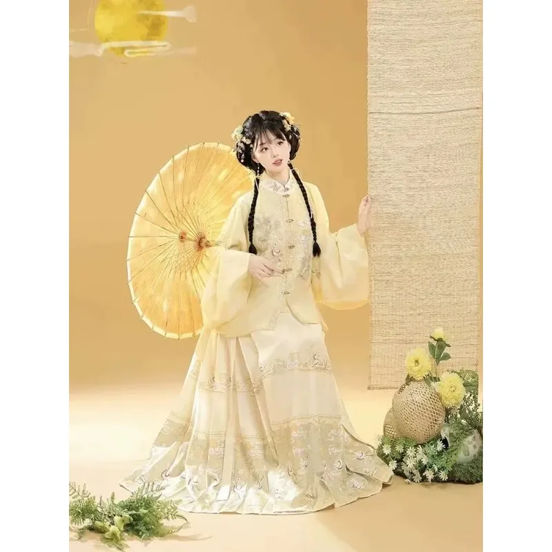 Large Size Chinese Hanfu Dress Women Cosplay Costume Ancient Ming Dynasty Embroidered Hanfu Horse-faced Skirt Women
Large Size Chinese Hanfu Dress Women Cosplay Costume Ancient Ming Dynasty Embroidered Hanfu Horse-faced Skirt Women