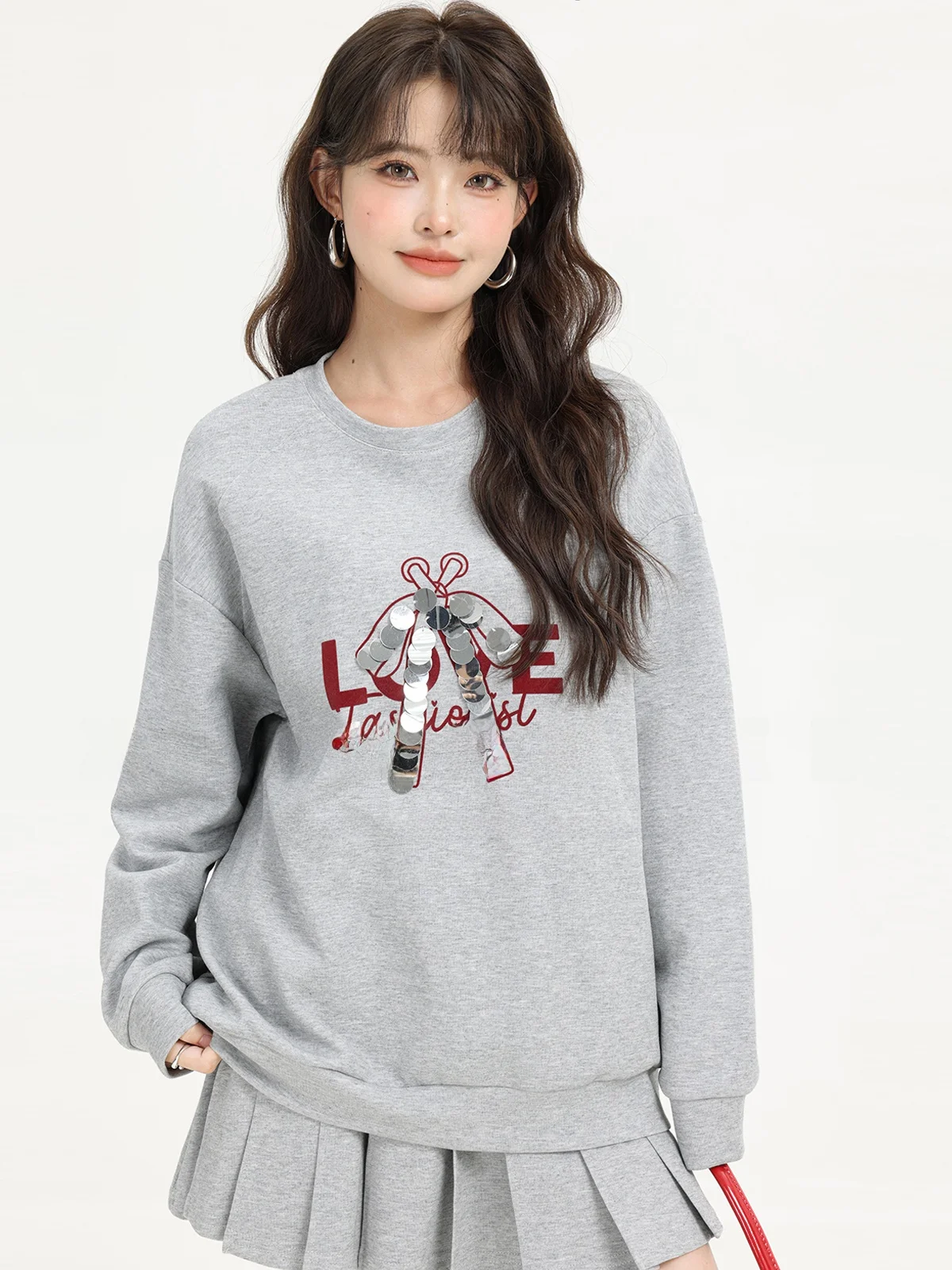 Casual round Neck Splice Loose Sporty Hoodie And High Waist Skirt Two Piece Set for Women Polyester Fiber Long Sleeve
Casual round Neck Splice Loose Sporty Hoodie And High Waist Skirt Two Piece Set for Women Polyester Fiber Long Sleeve