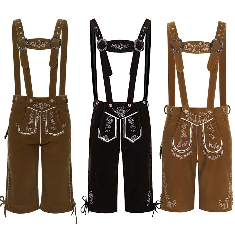 Man German Oktoberfest Costume Lederhosen Suspenders Beer Festival Male Halloween Cosplay Outfits Boys Performance Short Pants
Man German Oktoberfest Costume Lederhosen Suspenders Beer Festival Male Halloween Cosplay Outfits Boys Performance Short Pants