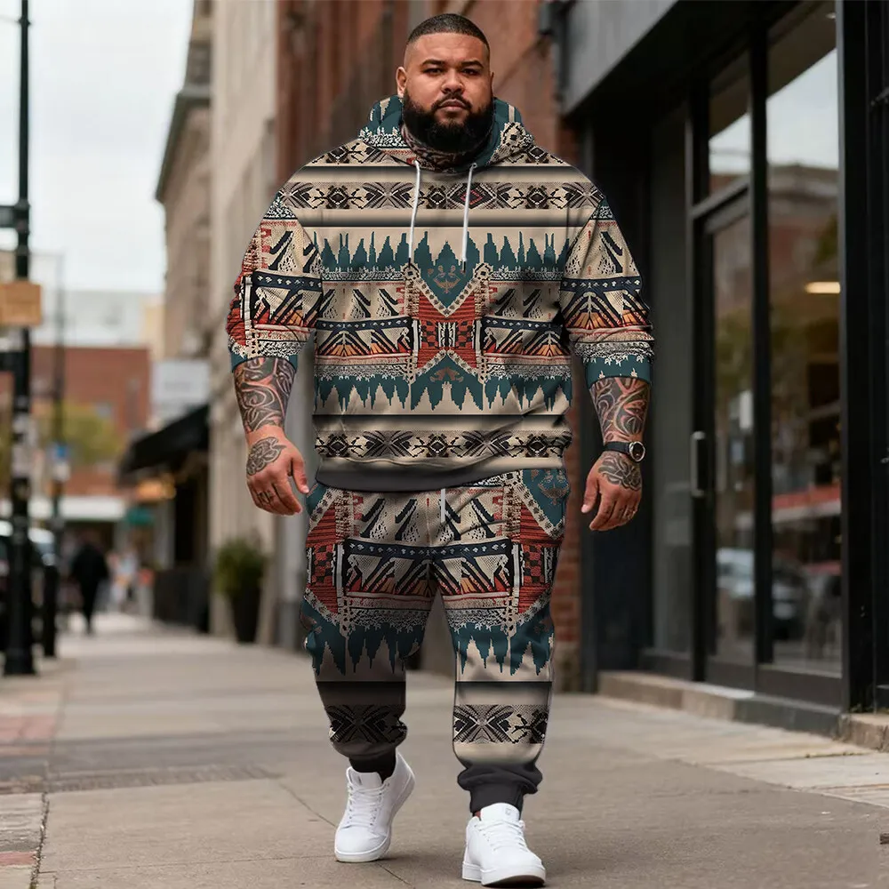 S-9xl Мужская толстовка больших размеров большого и высокого размера: этнические, клетчатые элементы — одежда из двух предметов, дышащий материал, стильный дизайн
S-9xl Мужская толстовка больших размеров большого и высокого размера: этнические, клетчатые элементы — одежда из двух предметов, дышащий материал, стильный дизайн