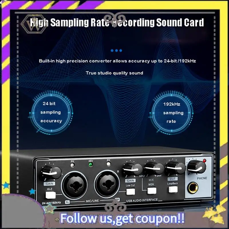 New Audio Interface Sound Card Monitor Electric Guitar Recording For Live Broadcast Studio Computer Audio Equipment
New Audio Interface Sound Card Monitor Electric Guitar Recording For Live Broadcast Studio Computer Audio Equipment