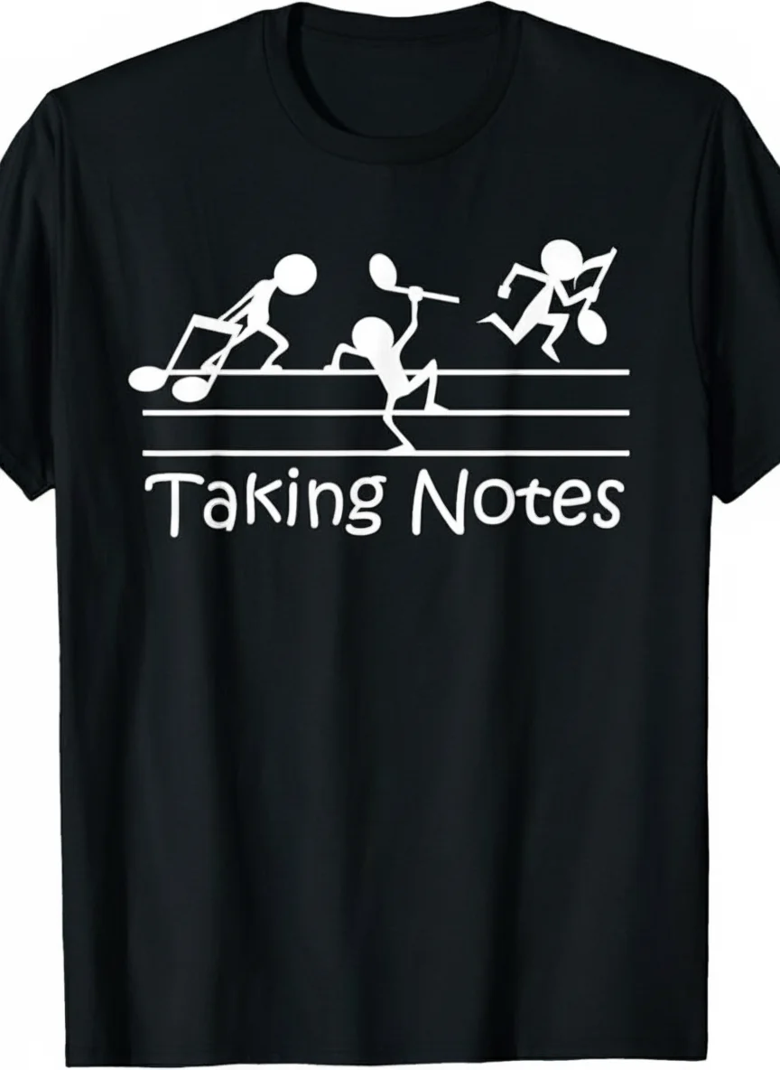 Taking Notes Graphic Tee: 220g Soft Cotton Quality Print Perfect for Music Lovers & Everyday
Taking Notes Graphic Tee: 220g Soft Cotton Quality Print Perfect for Music Lovers & Everyday