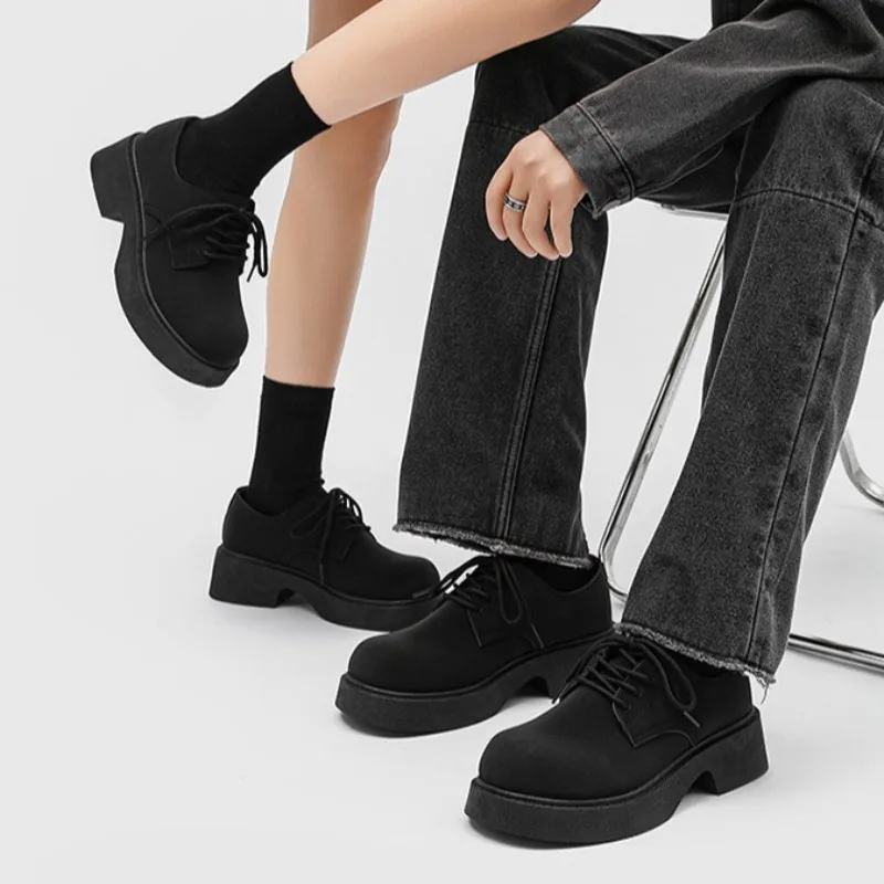 British Style Leather Men's Shoes Comfort Big Head Derby Shoes for Men Fashion Men's Sneakers and Casual Shoes Tenis Masculino
British Style Leather Men's Shoes Comfort Big Head Derby Shoes for Men Fashion Men's Sneakers and Casual Shoes Tenis Masculino