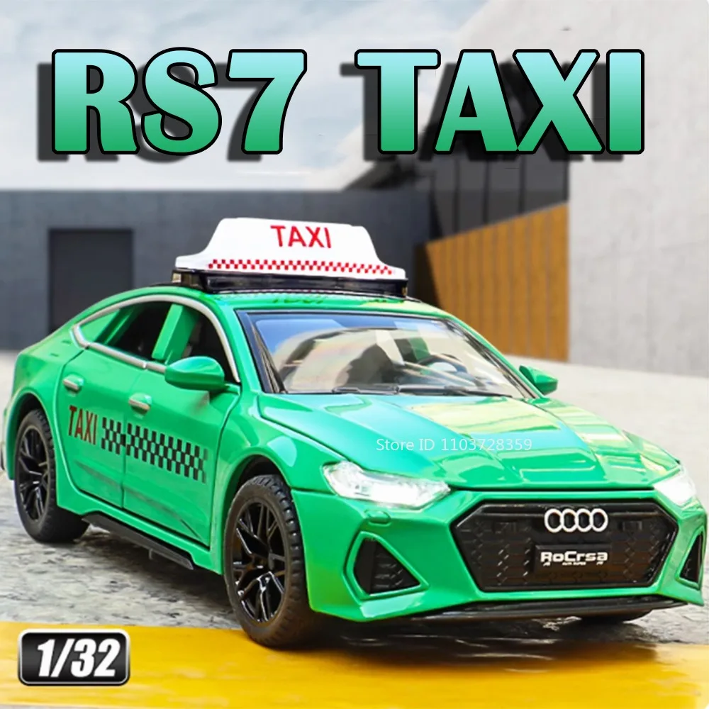 1:32 Scale RS7 TAXI Model Car Miniature Toys Alloy Diecast Sound Light Pull Back Doors Opened Ornament Vehicle Models Kids Gifts
1:32 Scale RS7 TAXI Model Car Miniature Toys Alloy Diecast Sound Light Pull Back Doors Opened Ornament Vehicle Models Kids Gifts