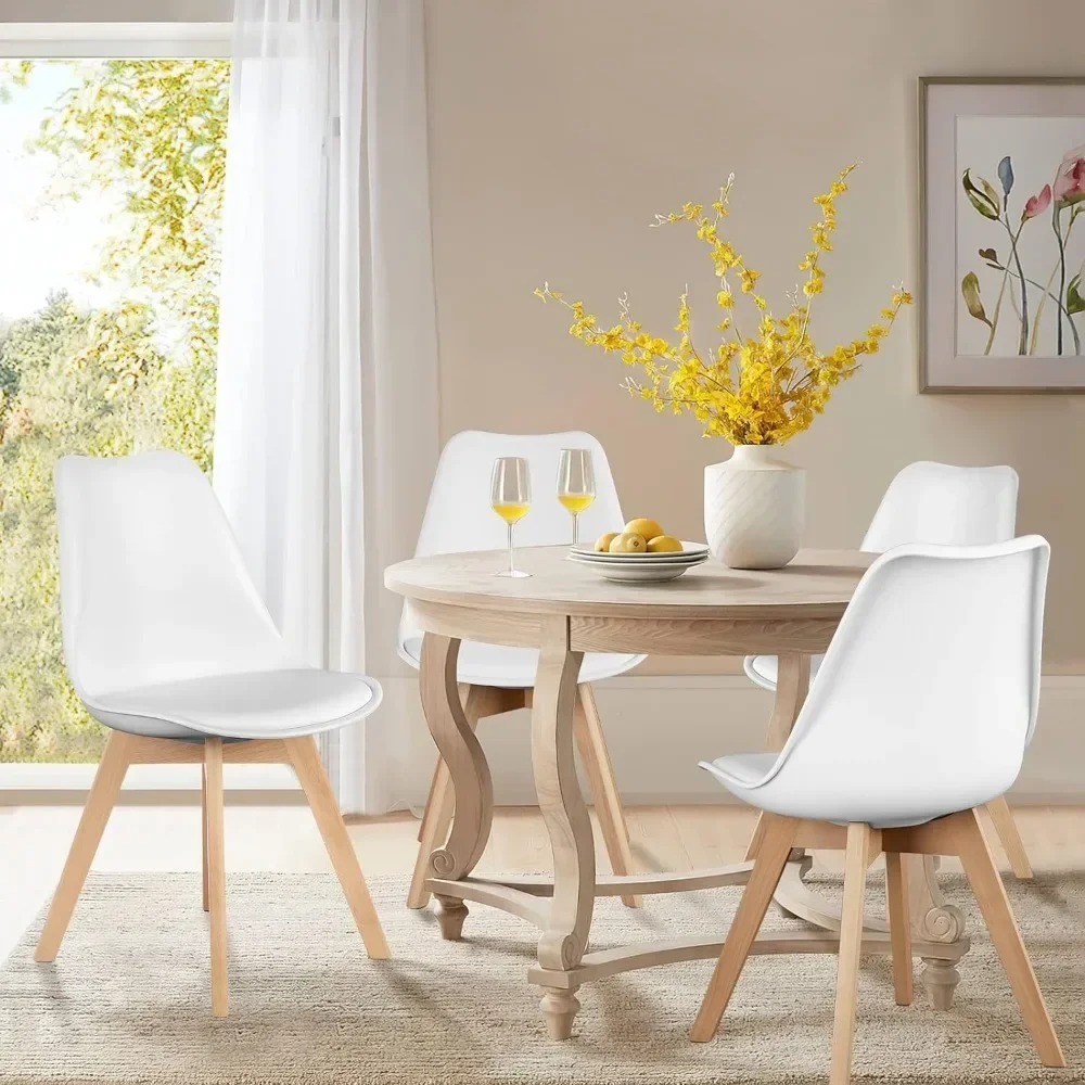4-piece dining chair set, wooden leg PU leather cushion Medieval modern dining chair, kitchen chair
4-piece dining chair set, wooden leg PU leather cushion Medieval modern dining chair, kitchen chair