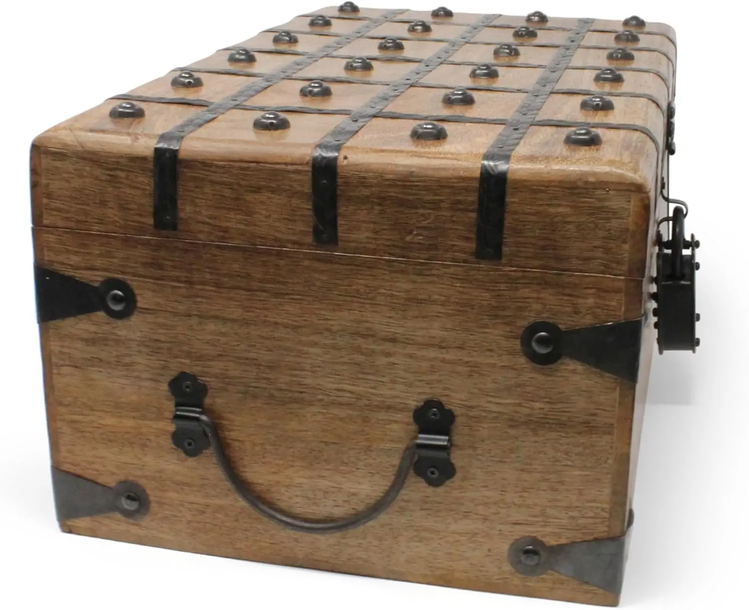 Treasure Chest Wooden Box with Iron Lock and Skeleton Key (X-Large 17x10x7.5) - Storage and Decor – Pirate Wooden Treasure Chest
Treasure Chest Wooden Box with Iron Lock and Skeleton Key (X-Large 17x10x7.5) - Storage and Decor – Pirate Wooden Treasure Chest