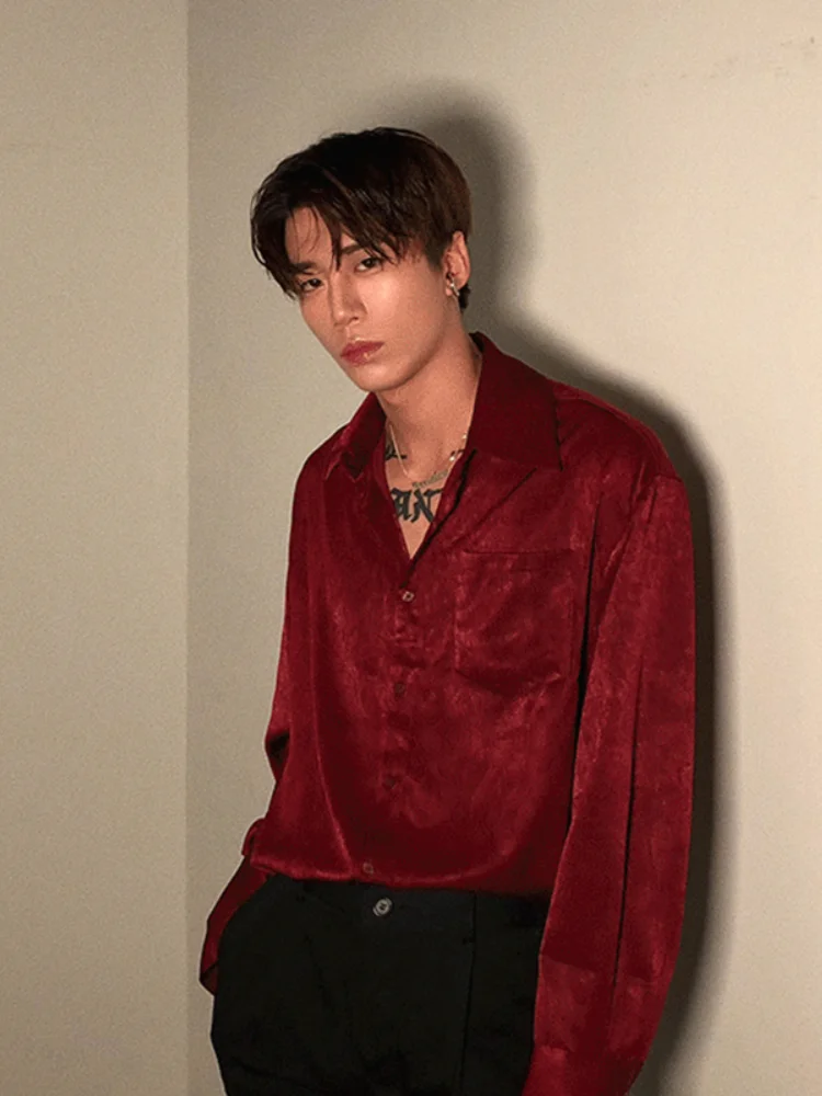 Long Sleeve Shirt Men's Loose Casual Retro Fashion Versatile Silky Anti-Wrinkle SpringAutumn Premium Performance Top Solid color
Long Sleeve Shirt Men's Loose Casual Retro Fashion Versatile Silky Anti-Wrinkle SpringAutumn Premium Performance Top Solid color