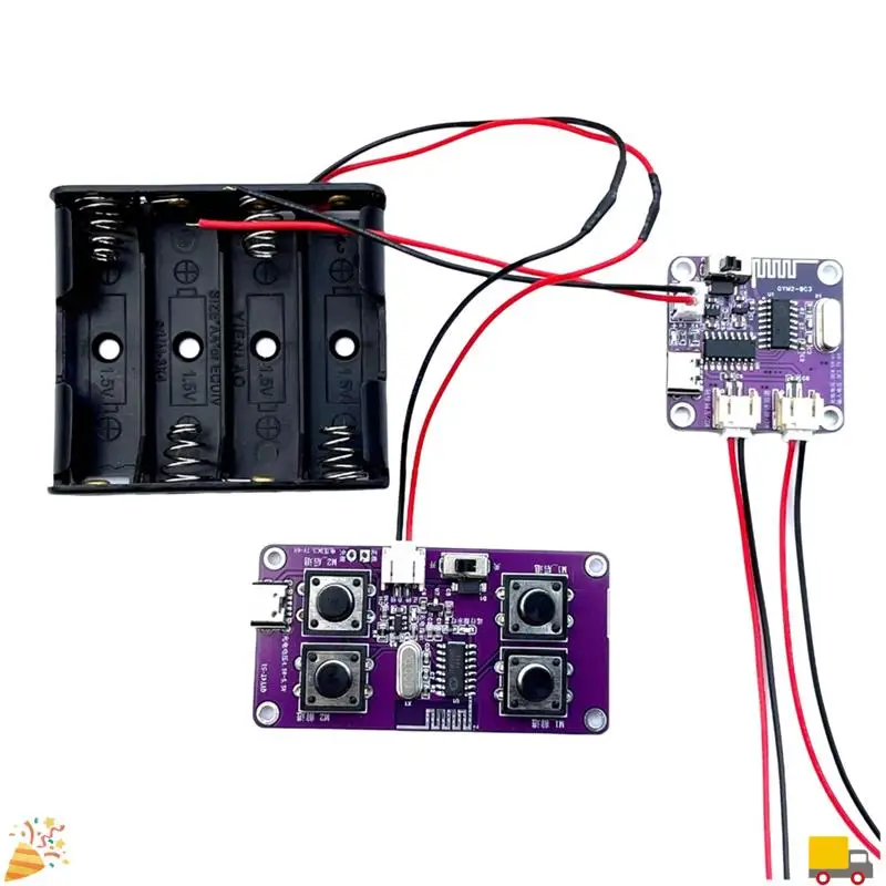 Comprehensive 2.4G Remote Control Kit For Toy Cars, Includes Four Channels And Steering Module, 100M Distance
Comprehensive 2.4G Remote Control Kit For Toy Cars, Includes Four Channels And Steering Module, 100M Distance