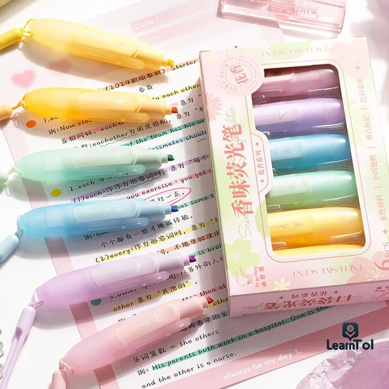 6Pcs Colorful Fragrant Highlighters Student Marker Pens Creative Marking Pen Hand Account Highlighters Fashion Markers Gifts
6Pcs Colorful Fragrant Highlighters Student Marker Pens Creative Marking Pen Hand Account Highlighters Fashion Markers Gifts