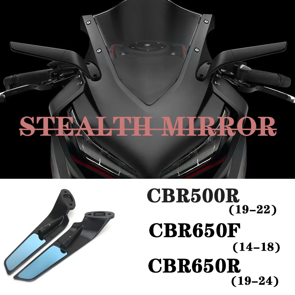 Motorcycle Rearview Mirrors Stealth Mirrors Sport Winglet Mirror Kit Adjustable Stealth Mirror for Honda CBR500R CBR650F CBR650R
Motorcycle Rearview Mirrors Stealth Mirrors Sport Winglet Mirror Kit Adjustable Stealth Mirror for Honda CBR500R CBR650F CBR650R