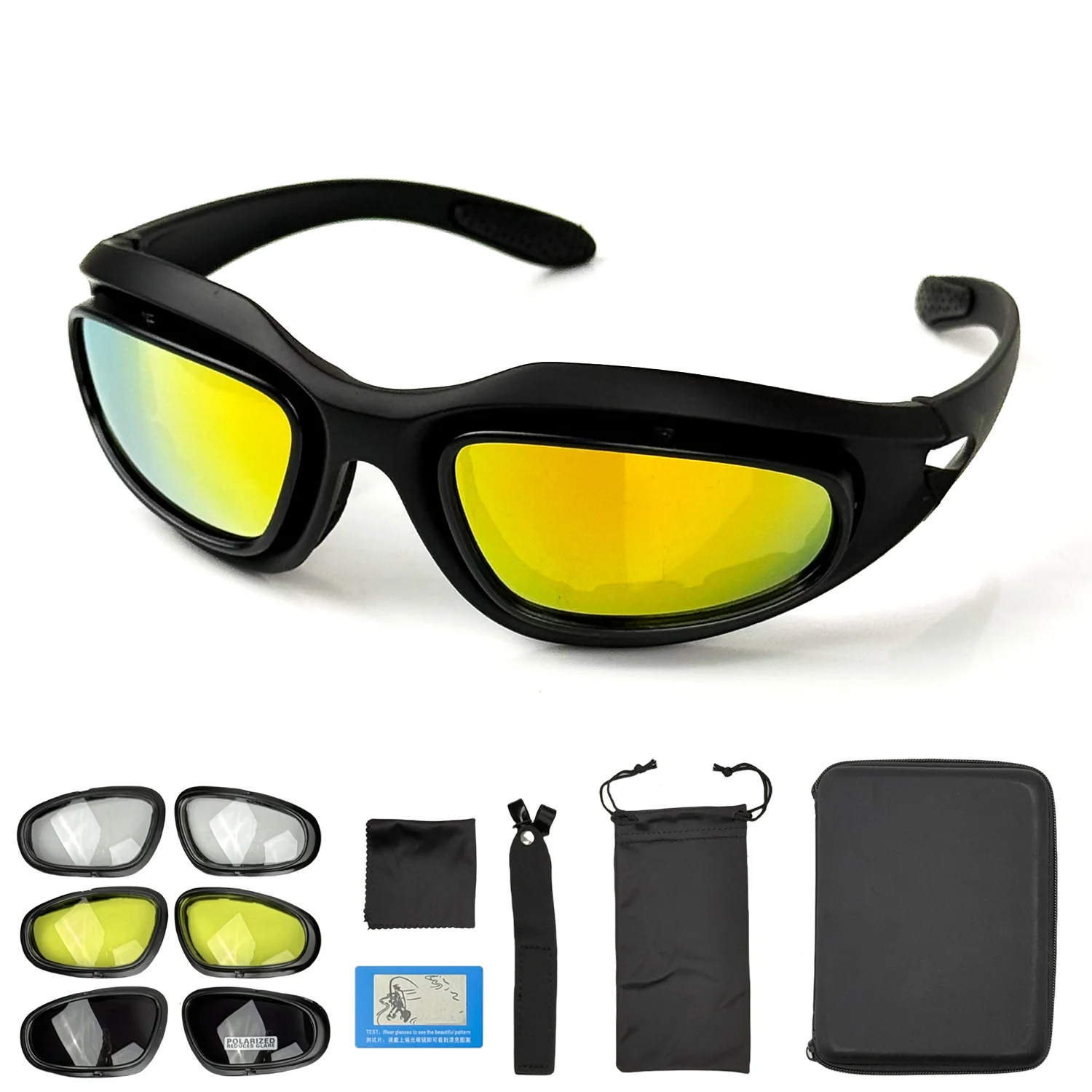 Outdoor mountaineering bicycle sports glasses military tactics glasses air gun shooting goggles fishing anti ultraviolet sunglas
Outdoor mountaineering bicycle sports glasses military tactics glasses air gun shooting goggles fishing anti ultraviolet sunglas
