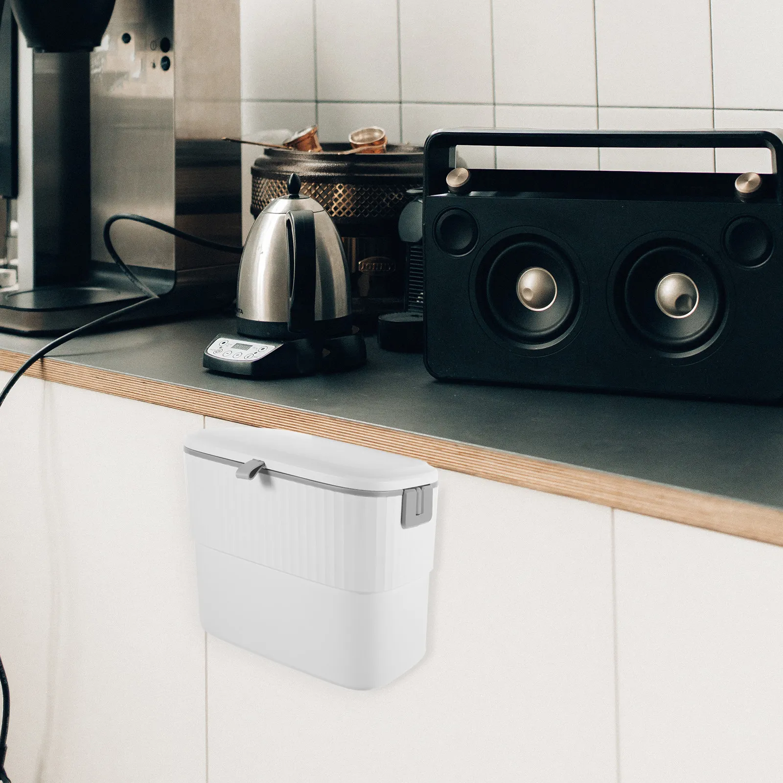 7L Kitchen Hanging Trash Can Sliding Lid Wall Mount No Design for Bathroom Cabinet Door Small Garbage Bin Waste
7L Kitchen Hanging Trash Can Sliding Lid Wall Mount No Design for Bathroom Cabinet Door Small Garbage Bin Waste