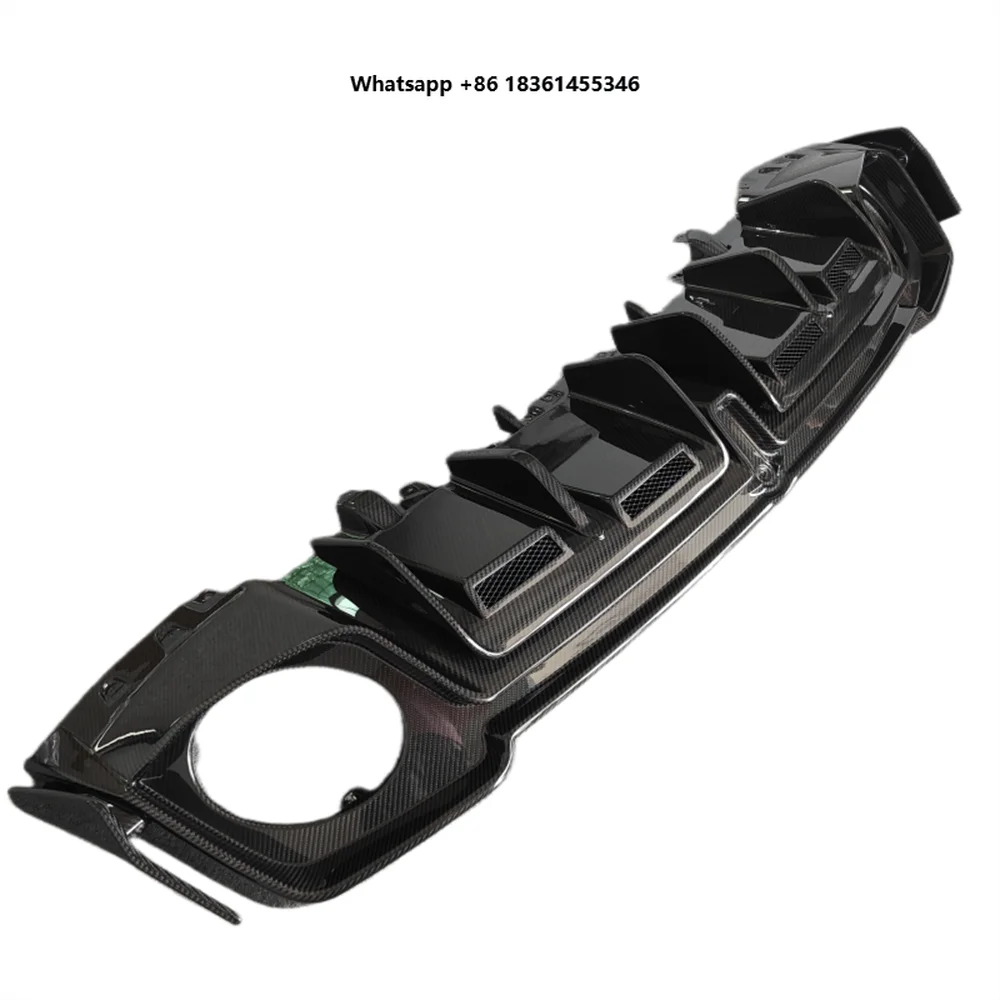 For New R8 V10 CAP Style Upgrade for Car Bumpers Dry Carbon Fiber Rear Diffuser and Lip Body Kit
For New R8 V10 CAP Style Upgrade for Car Bumpers Dry Carbon Fiber Rear Diffuser and Lip Body Kit